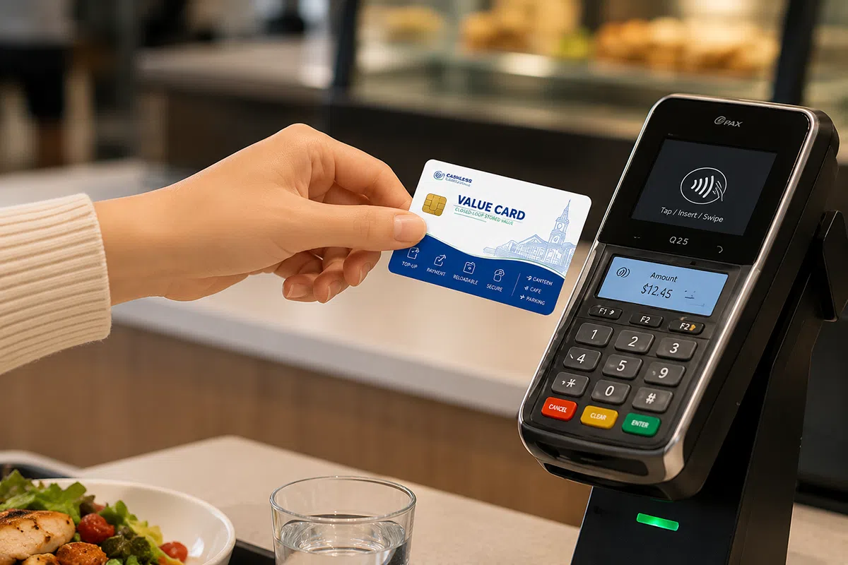 Catering and restaurant stored-value card, SLE4442 compatible