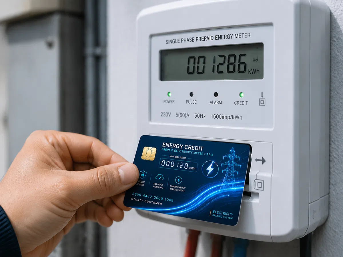 Prepaid electricity meter card, SLE4442 compatible