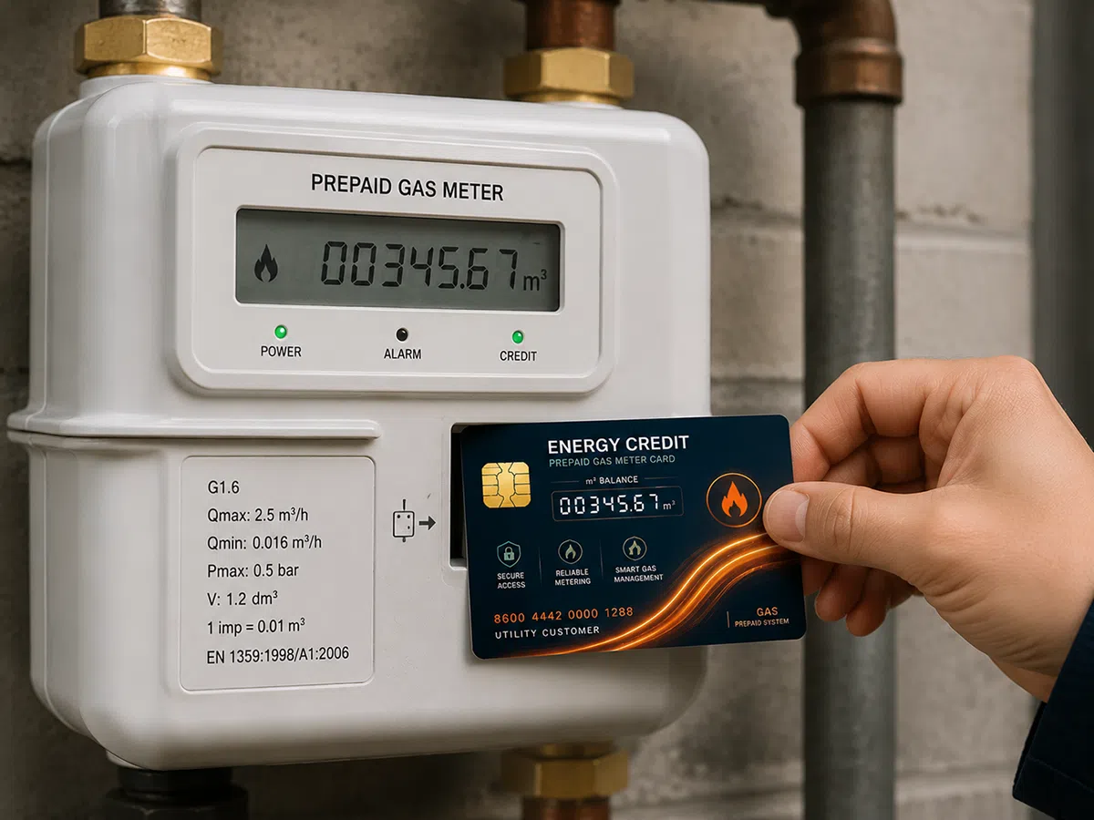 Prepaid gas meter card, SLE4442 compatible