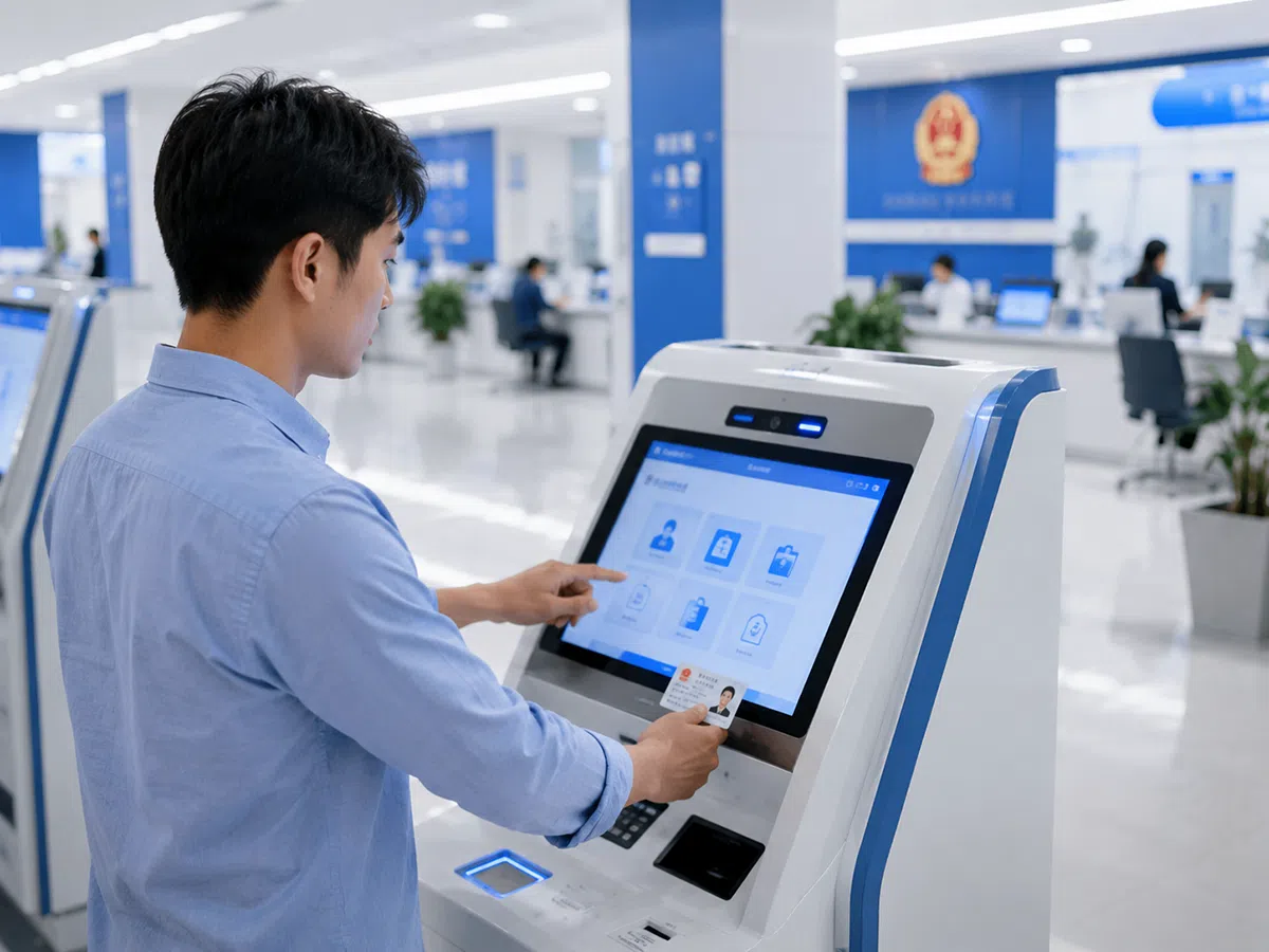 Government service access CPU smart card for public service kiosks and terminals