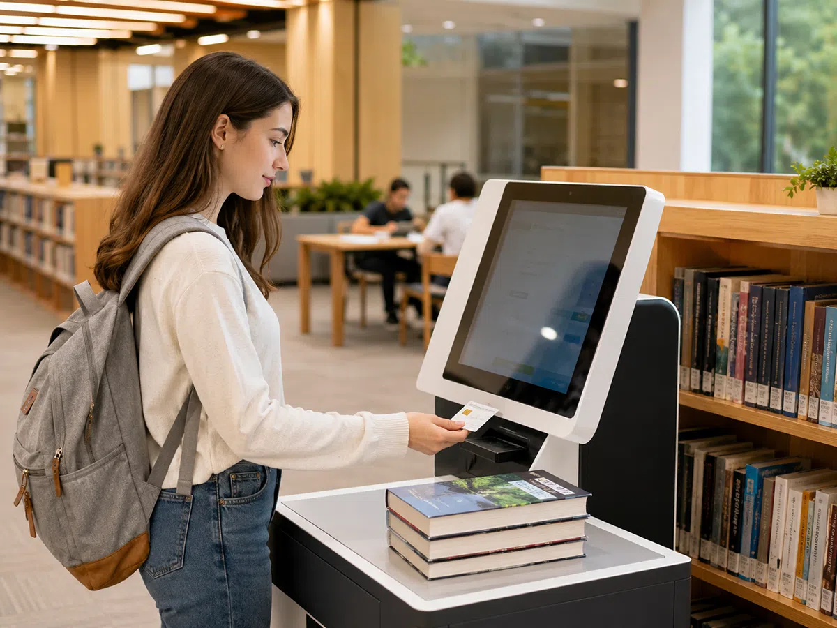 Contact smart card for library borrowing, campus access and student membership