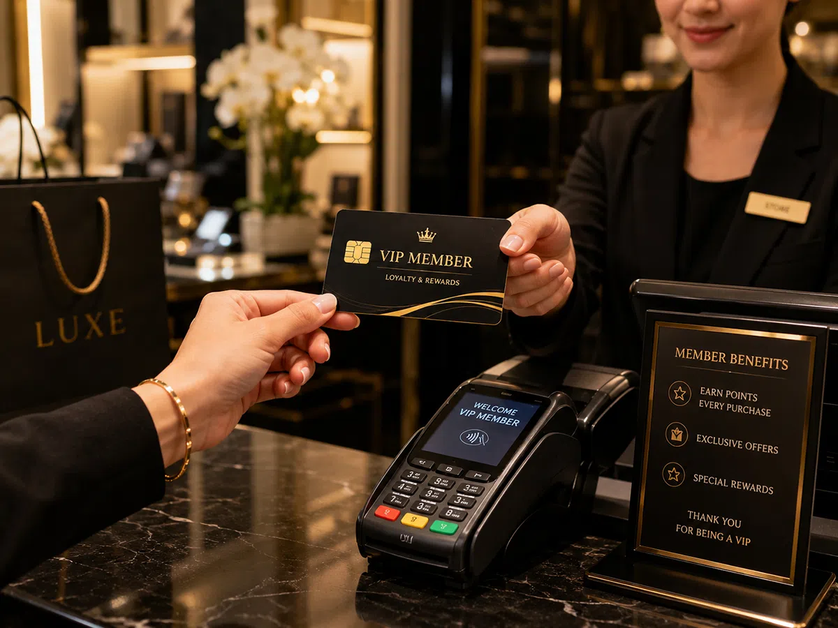 Contact IC card for loyalty program and membership management