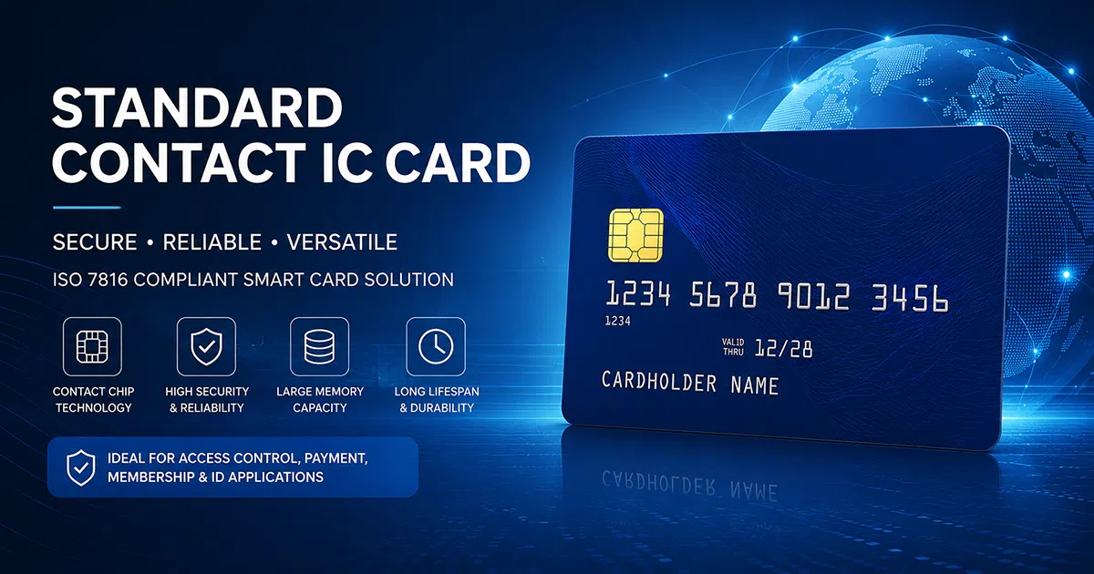 Standard Contact IC Card ISO 7816 contact smart card solution banner by CedaGlo