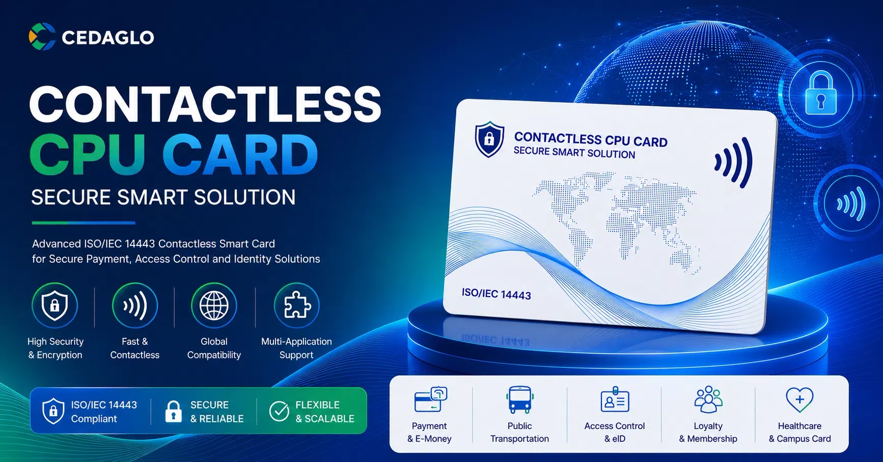 Contactless CPU Card overview – secure ISO/IEC 14443 smart card for payment, transit, access control and identity applications