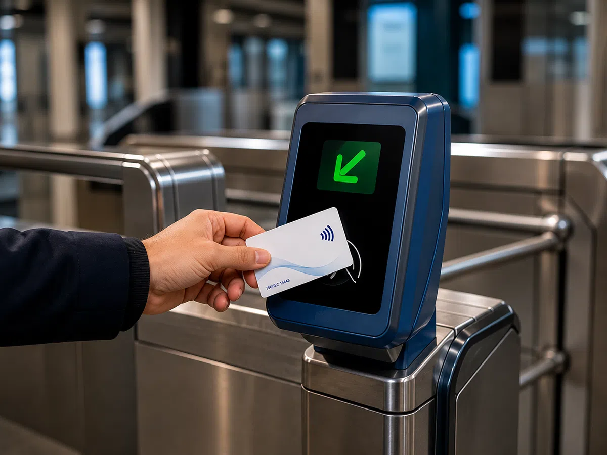 ISO 14443 CPU card for public transport ticketing and fare collection