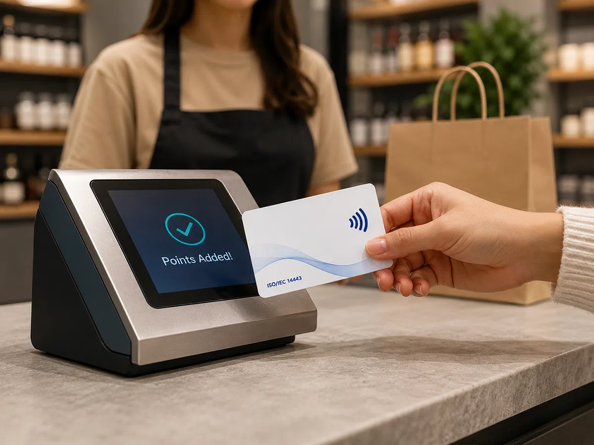 Loyalty and membership contactless CPU card for points and member services