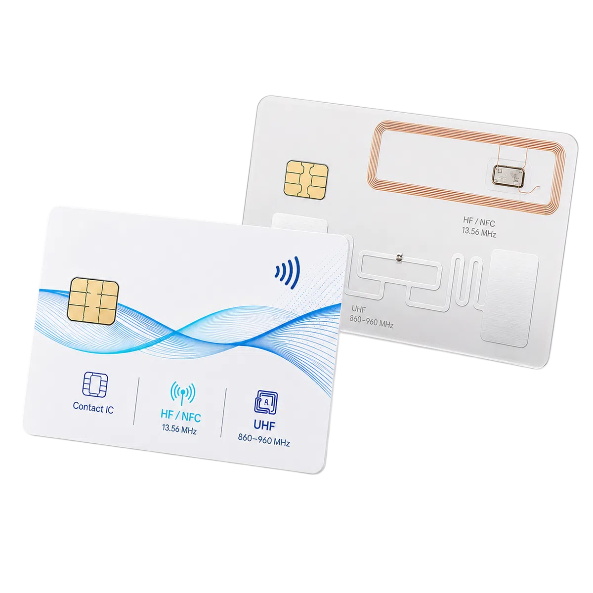 Hybrid RFID Card | Contact IC + HF/NFC + UHF Smart Card