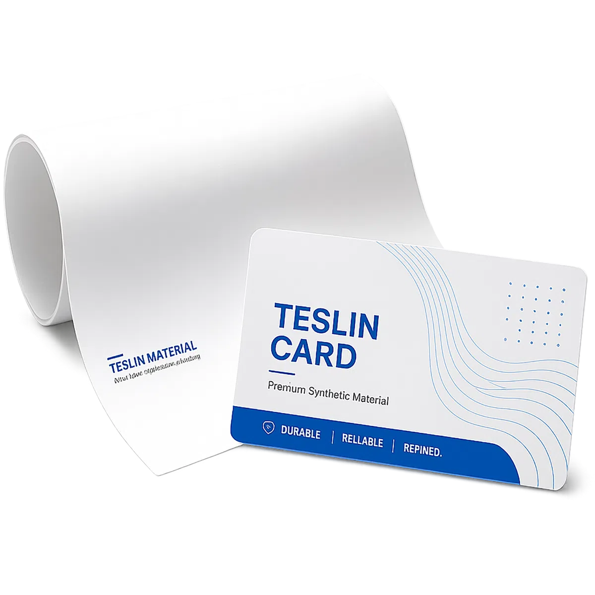 Teslin synthetic smart card, durable microporous substrate for secure ID and RFID