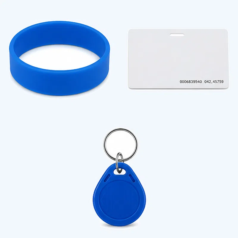 RFID silicone wristband, RFID card and RFID key fob accepted by the reader
