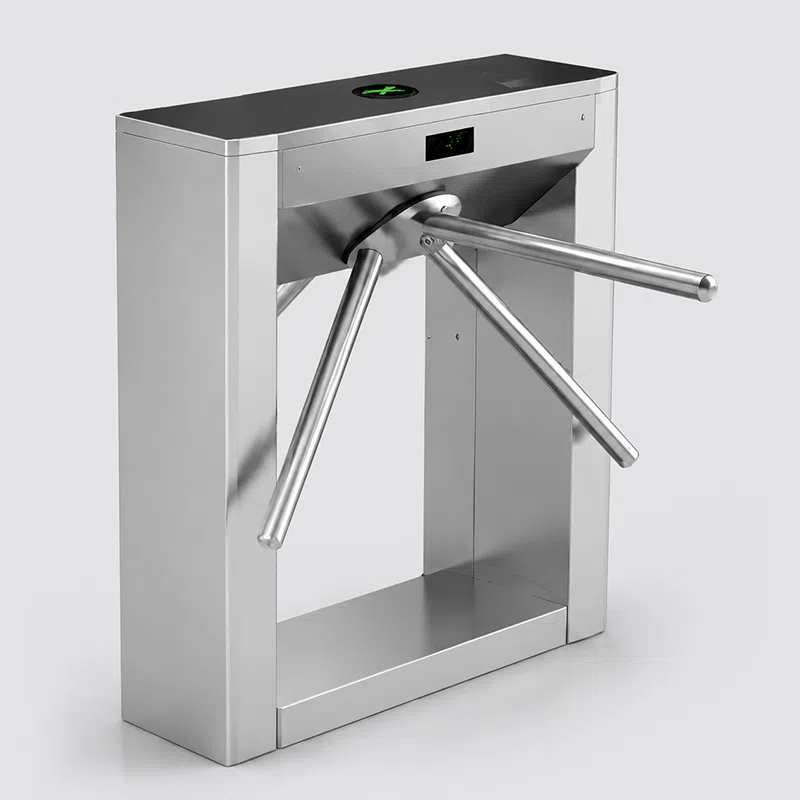 CedaGlo tripod turnstile configuration with three-arm rotor
