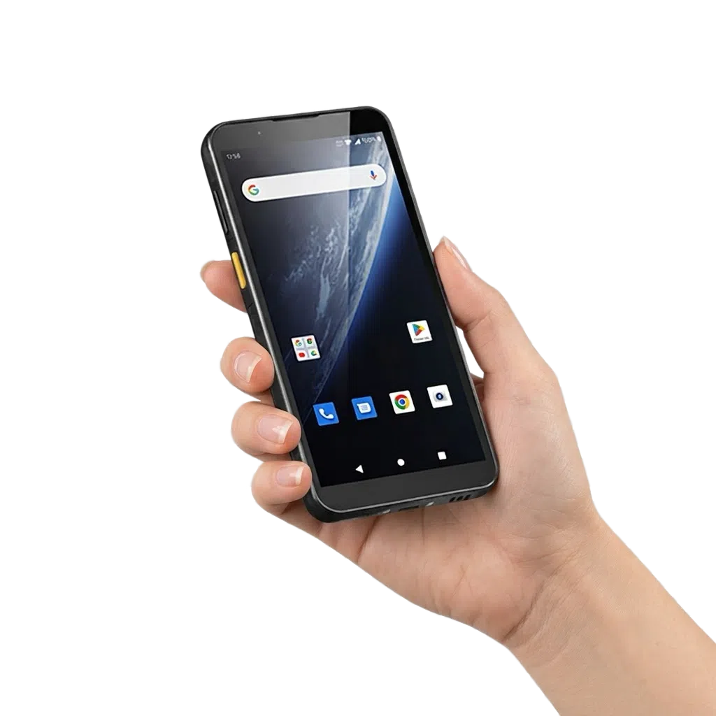 CedaGlo MC51 held in one hand showing phone-sized scale