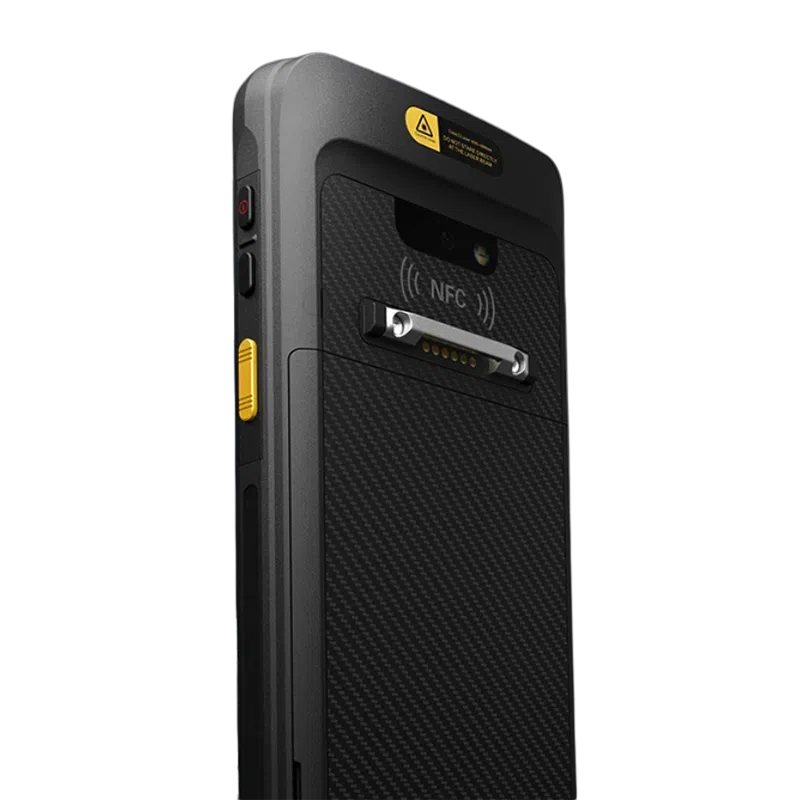 MC51 rear pogo-pin contacts and NFC zone detail