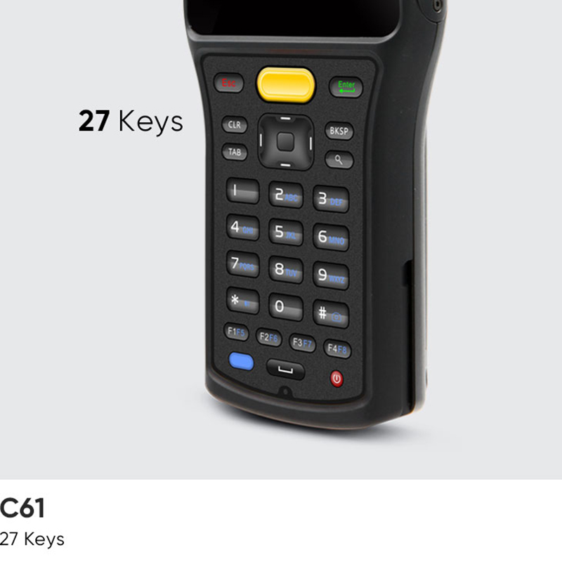 C61 27 key keypad, numeric block with arrow pad