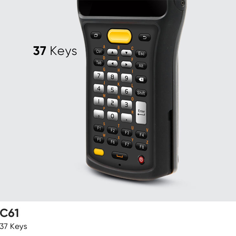 C61 37 key keypad with letters printed beside the numeric keys