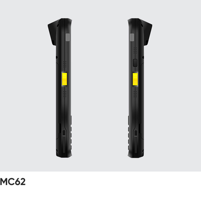 CedaGlo MC62 left and right sides, each carrying a yellow scan key at the same height