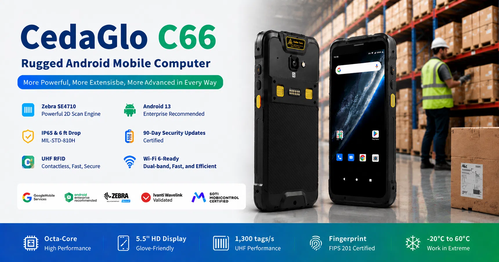 CedaGlo C66 Rugged Mobile Computer