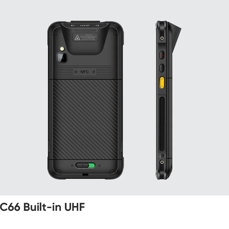 CedaGlo C66 Built-in UHF build, rear and side view showing the UHF antenna area at the top of the case
