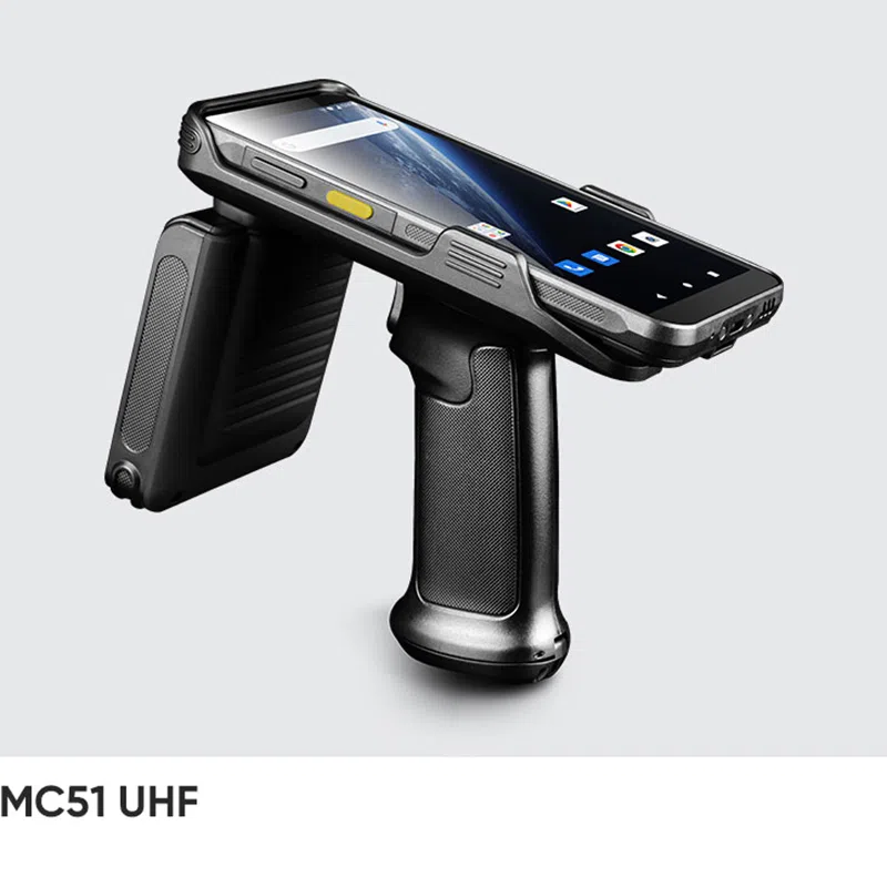 MC51 UHF with the UHF reader module and pistol grip attached