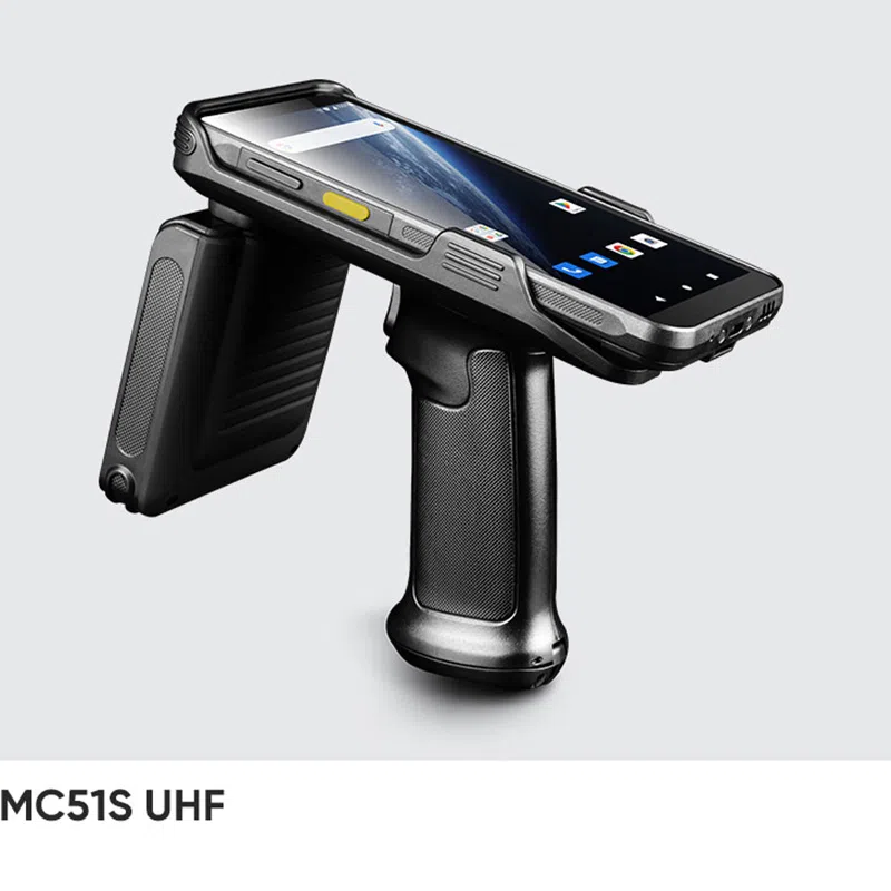 CedaGlo MC51S with the UHF back clip on the pistol-grip handle