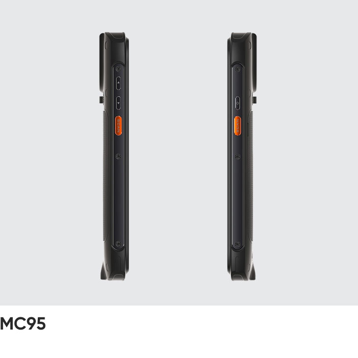 CedaGlo MC95 left and right side profiles showing a scan key on each edge