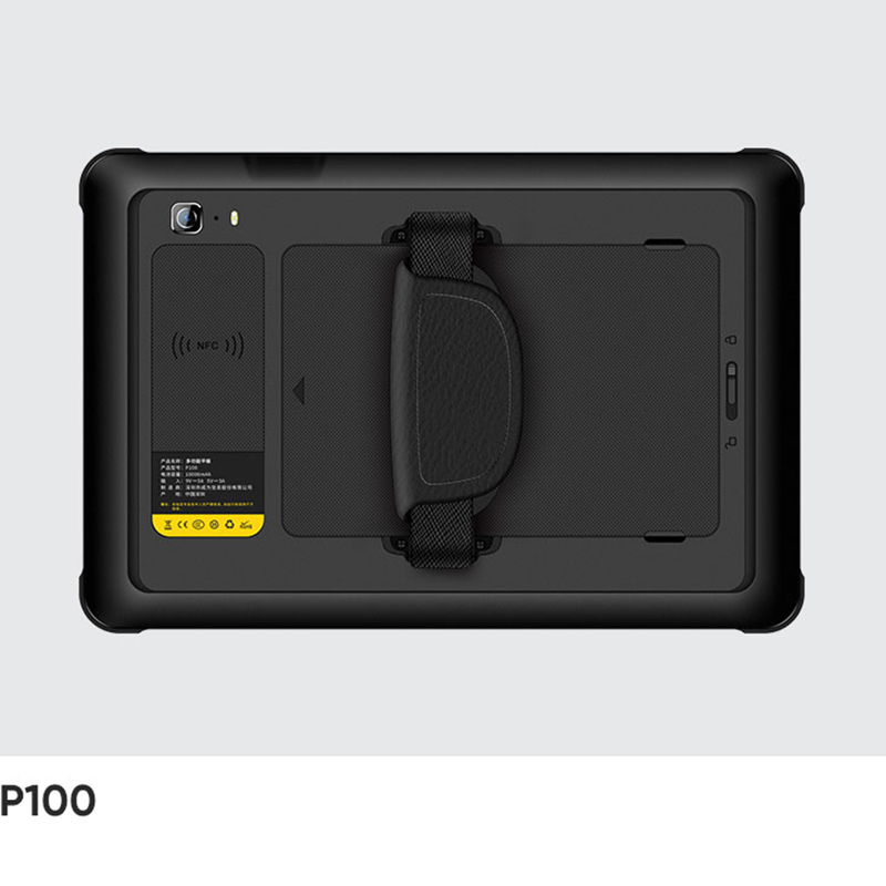Back of the CedaGlo P100 with the optional strap fitted across the battery cover