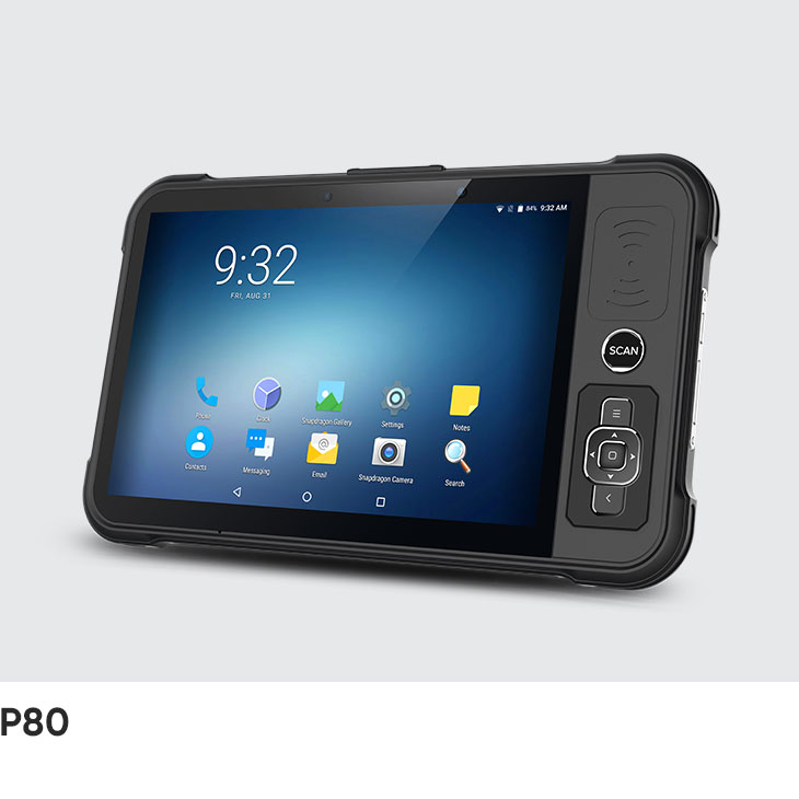 CedaGlo P80 fitted with the optional direction key below the scan key