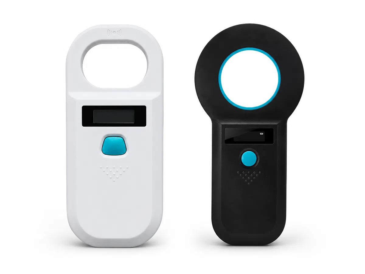 Handheld animal microchip readers for FDX-B and EMID pet microchip scanning