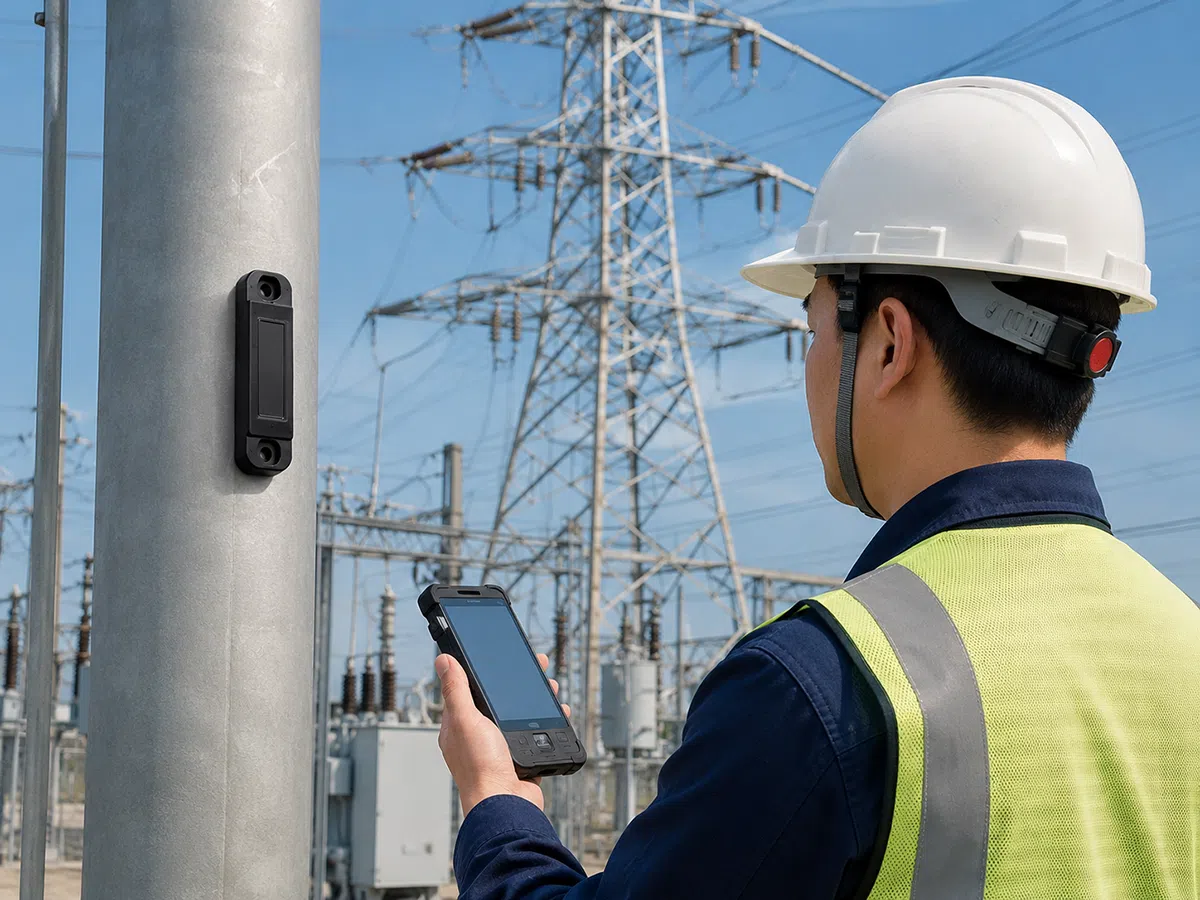 RFID tag for power utility inspection and outdoor metal asset tracking
