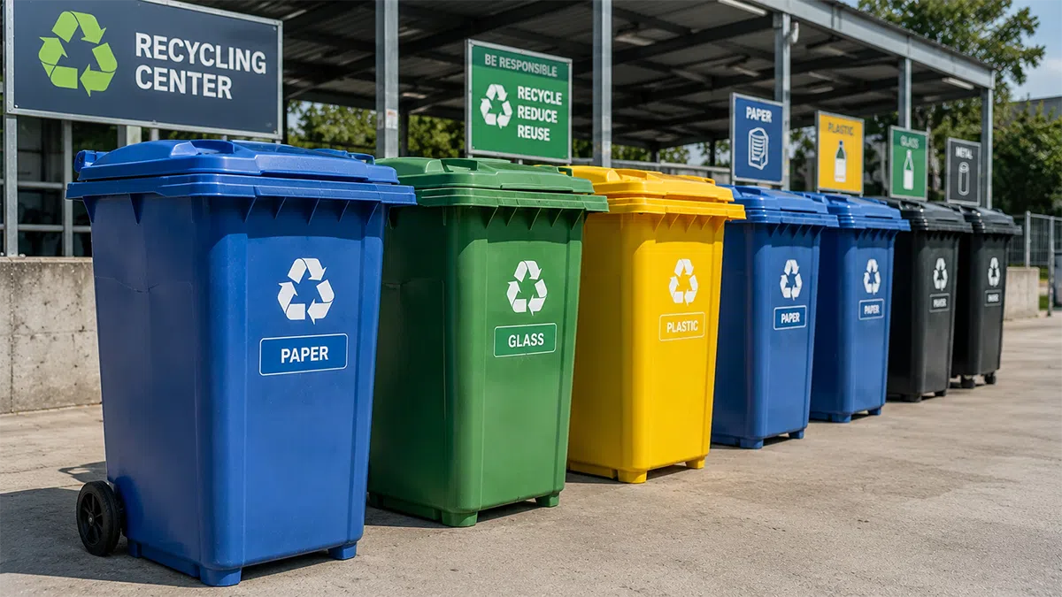 RFID waste container tag for recycling and returnable-container tracking