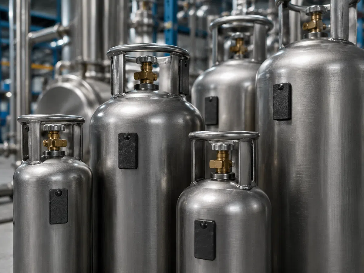 UHF ceramic on-metal RFID tag for gas cylinder tracking