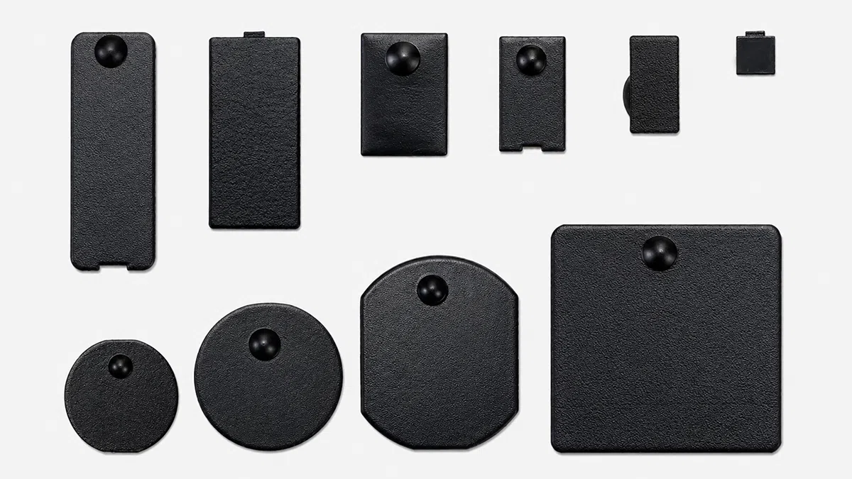 Available sizes of UHF ceramic anti-metal RFID tags