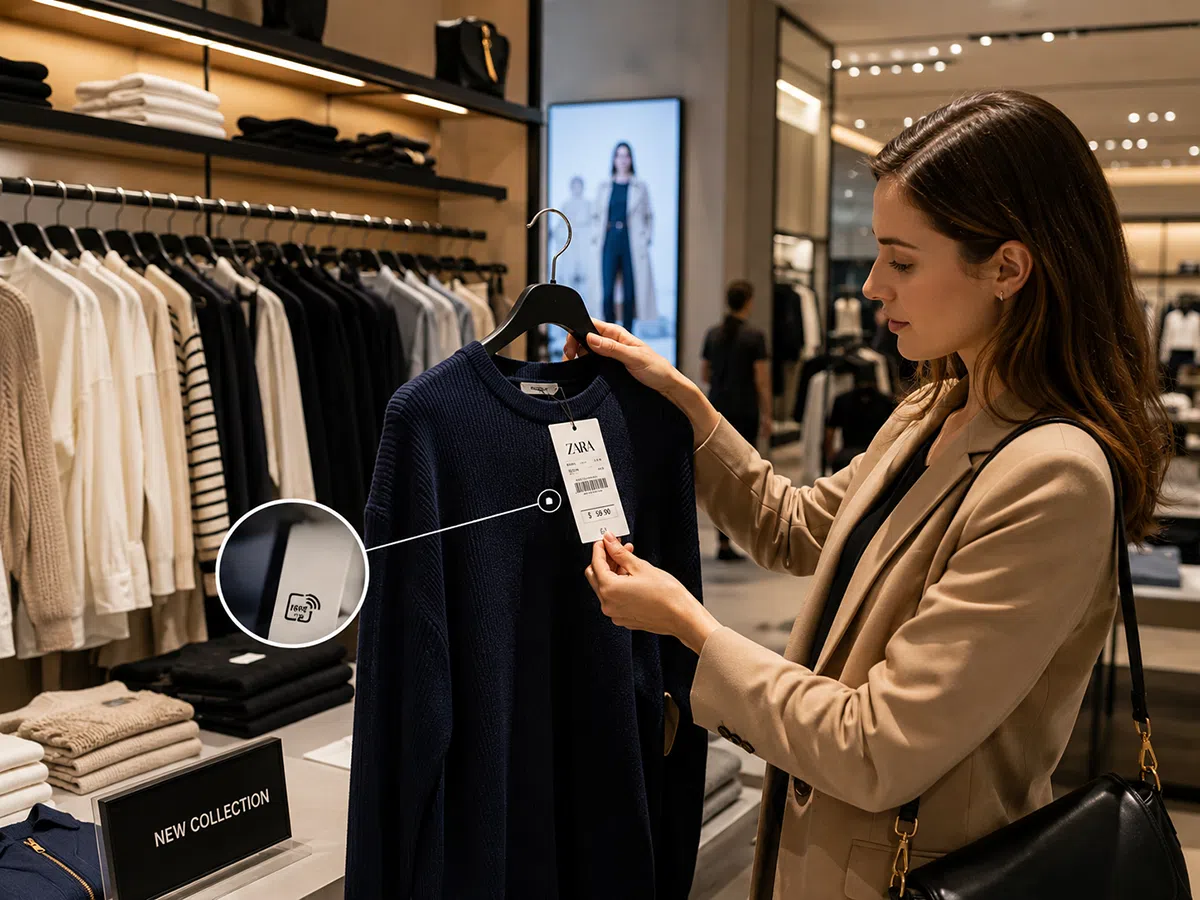 RFID retail labels for item-level inventory and apparel tracking