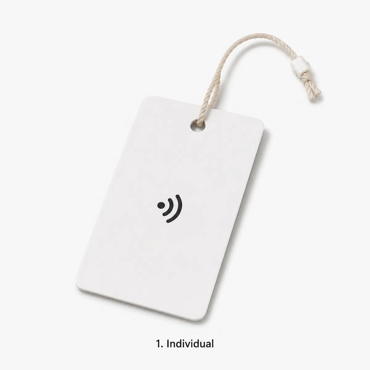 RFID hang tag individual packaging for samples and small retail orders