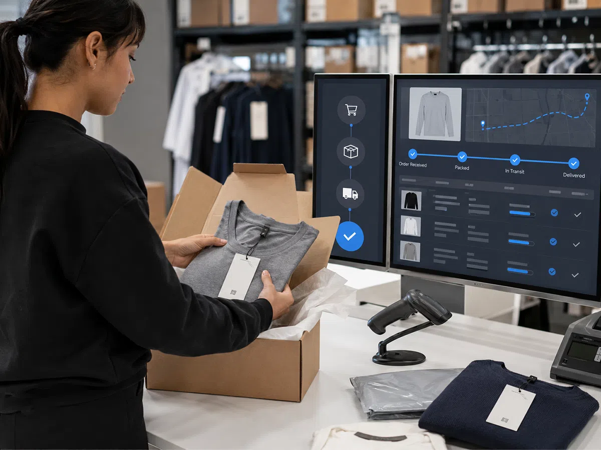 RFID apparel hang tags enabling omnichannel order fulfillment and returns