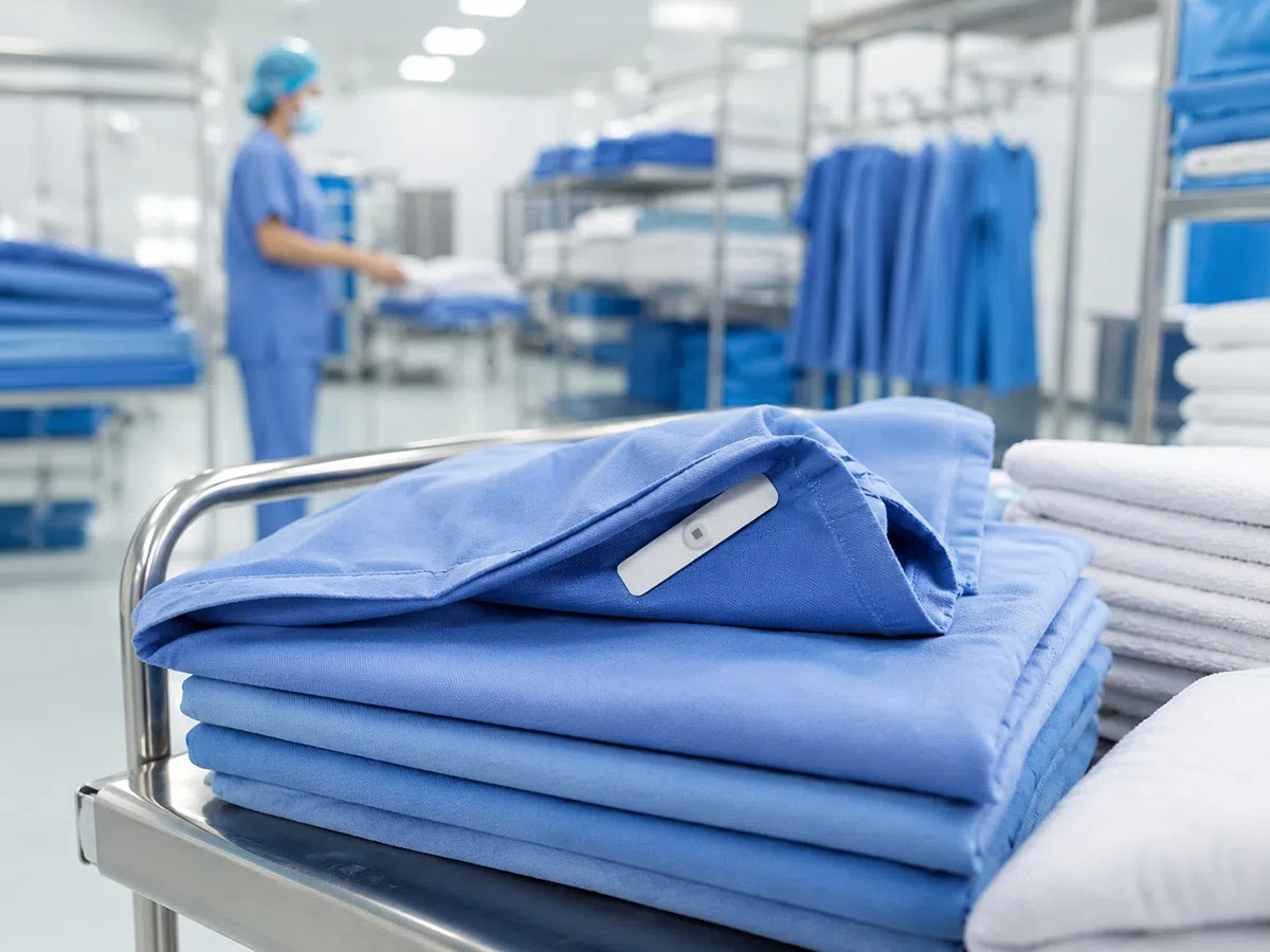 UHF silicone RFID tag for hospital textile and healthcare laundry