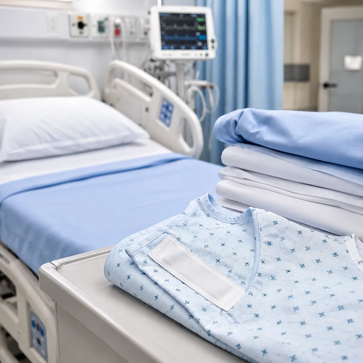 UHF RFID tag for hospital sheets gowns and healthcare textiles management