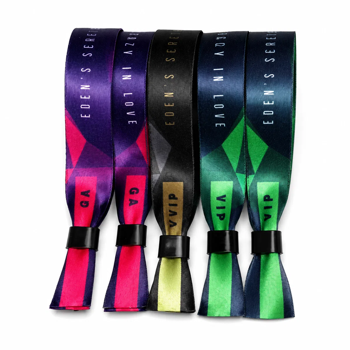 Satin RFID wristband band material