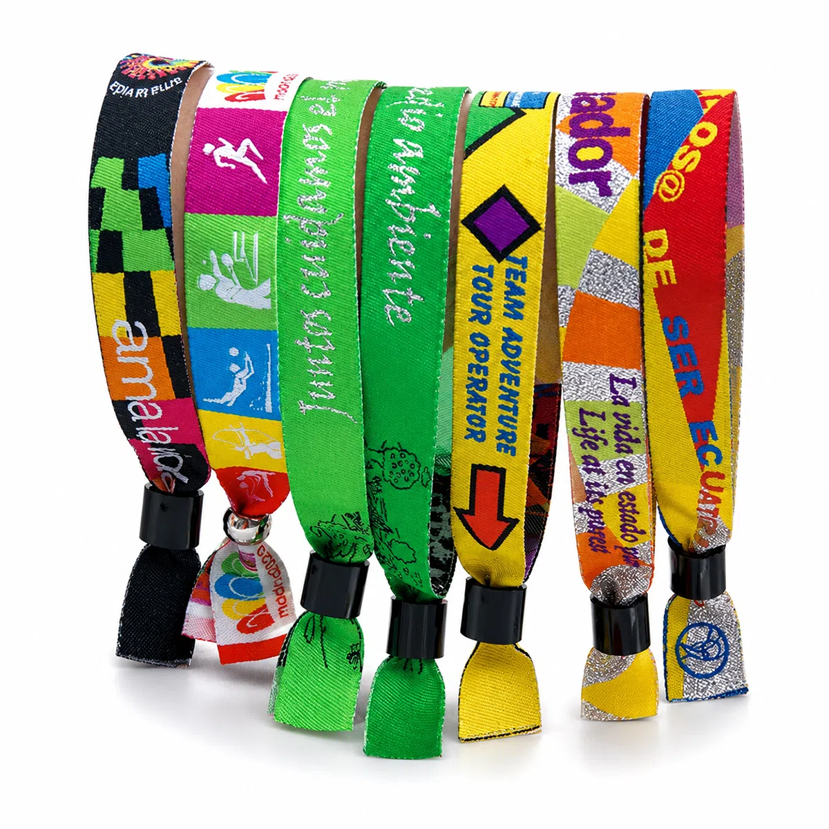 Woven jacquard RFID wristband band material
