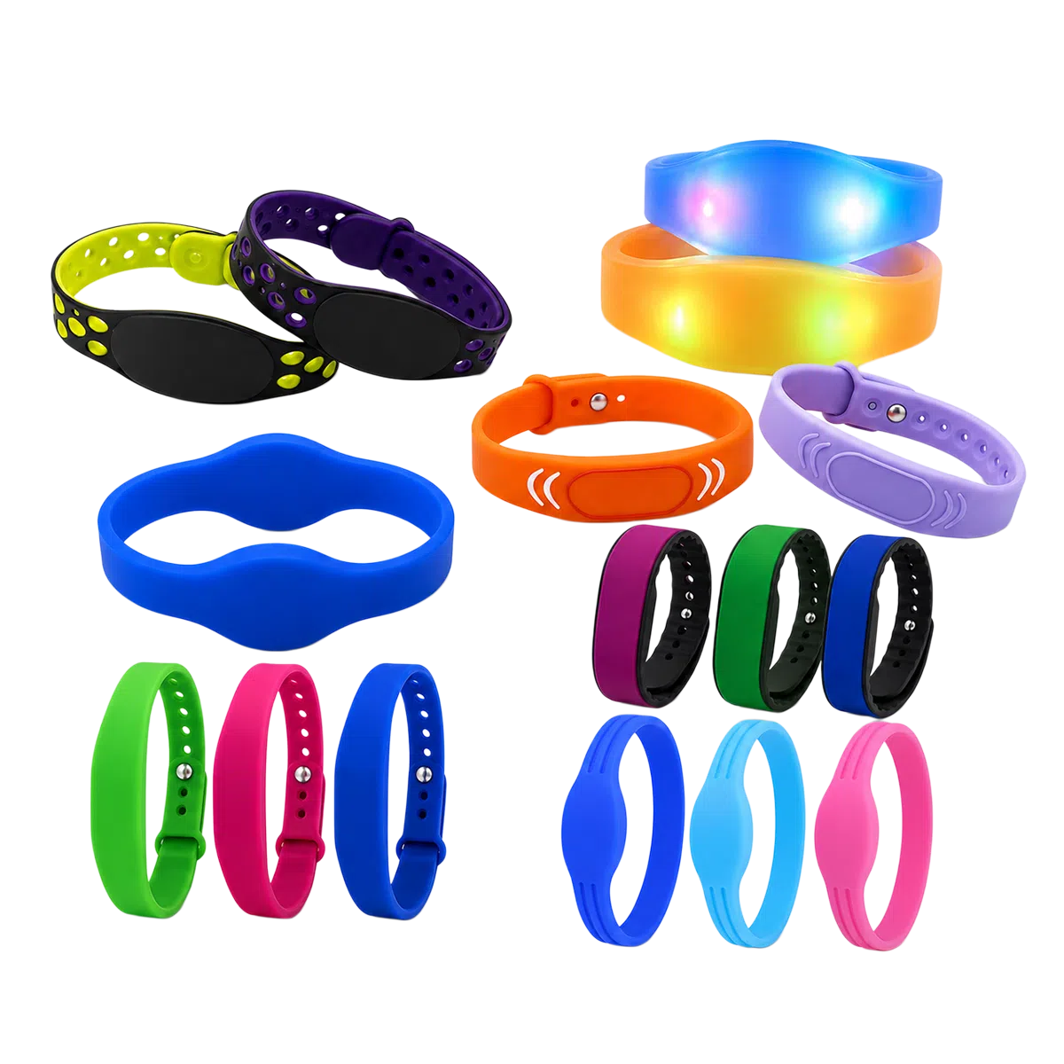 CedaGlo Custom RFID Silicone Wristbands