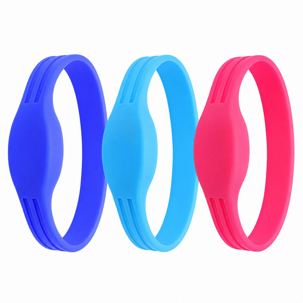 CedaGlo Slotted Closed-Loop RFID Silicone Wristband