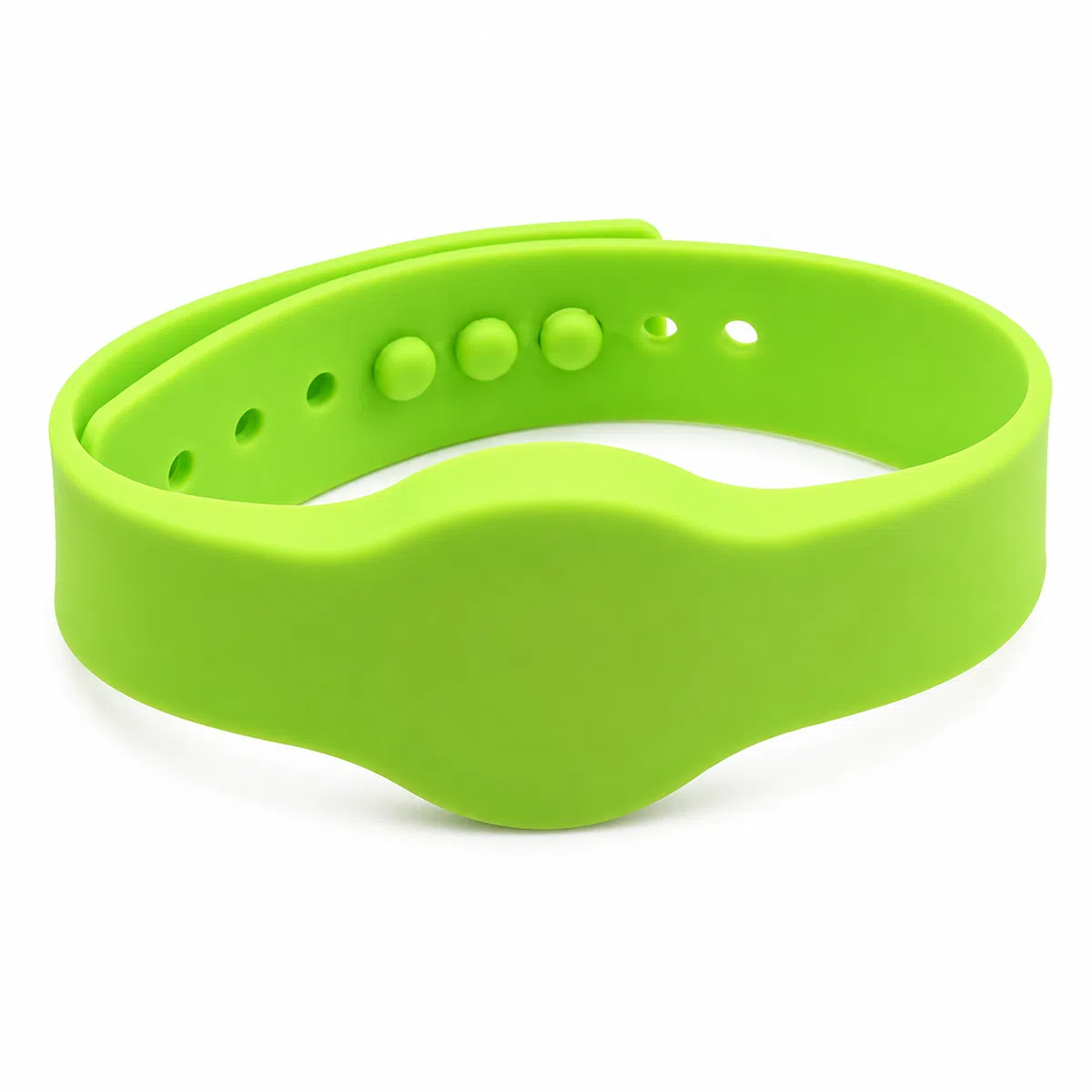 CedaGlo Adjustable Wide‑Face Snap RFID Wristband