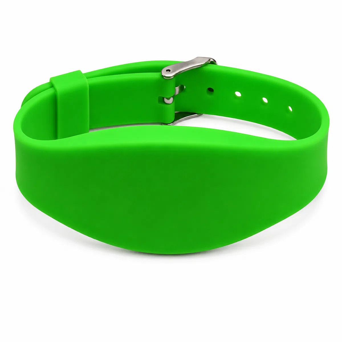 CedaGlo Plain Buckle Wide‑Face RFID Wristband